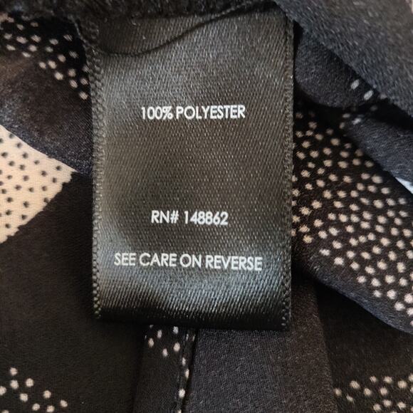 Torrid Sheer Top Blouse PLUS Sz 5X 6X Black Gray White Stars Lightweight - Picture 6 of 16